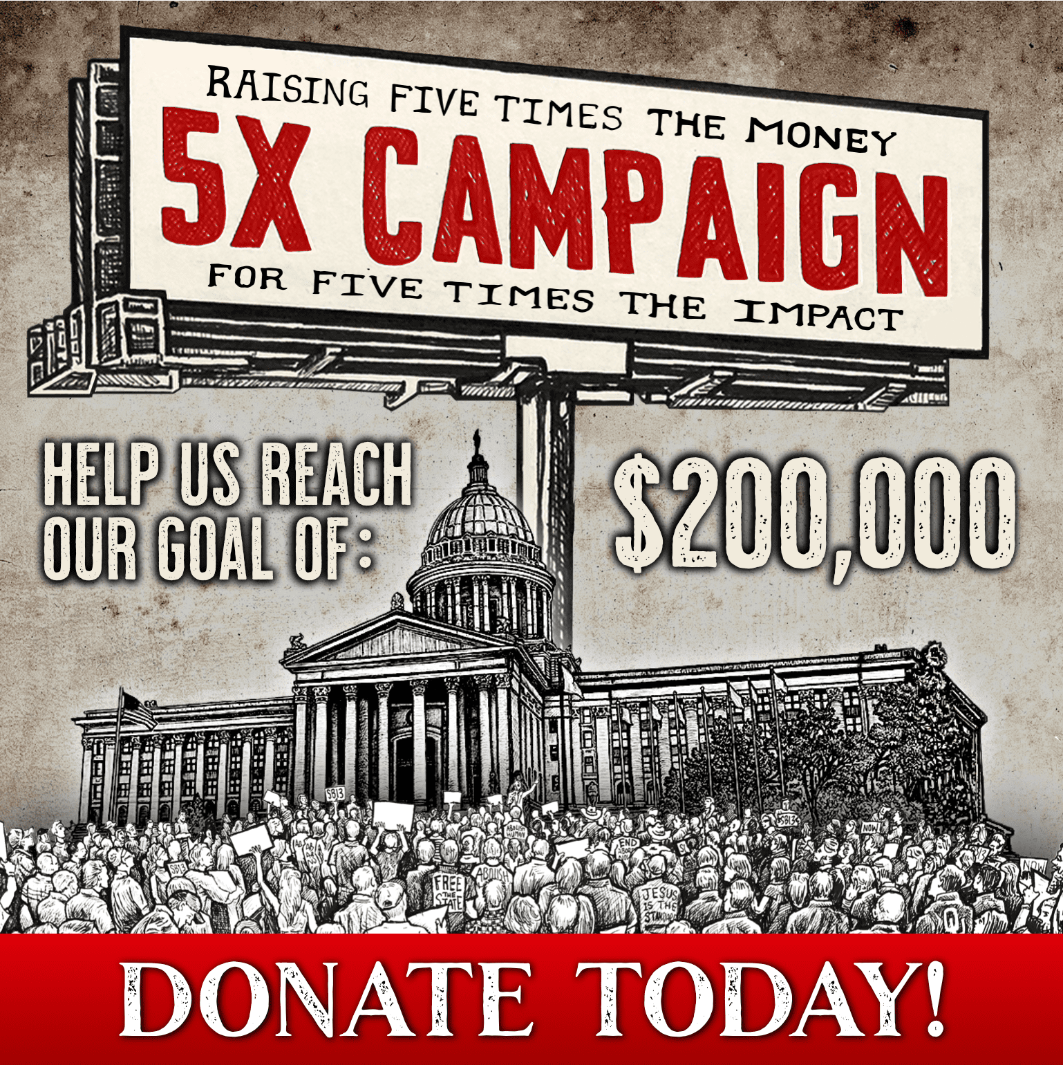 Donate to 5X Campaign! Donate Today!