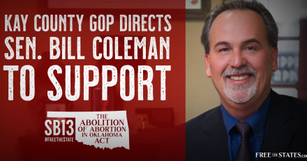 Kay County GOP Directs Sen. Bill Coleman to Support Senate Bill 13