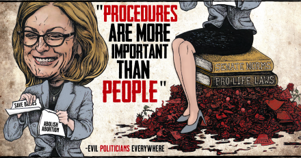 “I oppose abortion, but there are procedures bills have to follow”