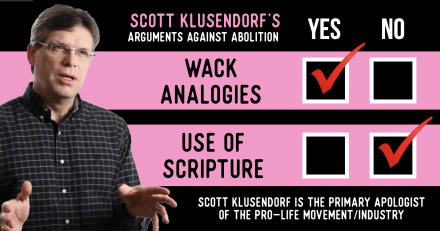 More Wack Analogies and Scripture-less Arguments From Scott Klusendorf
